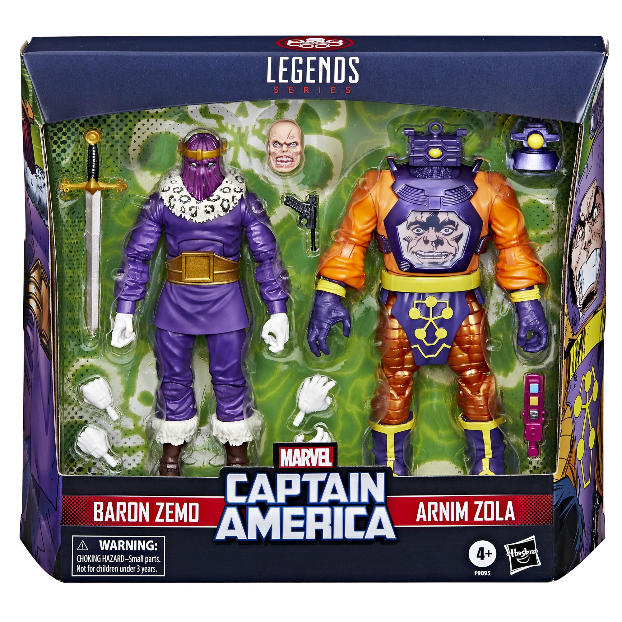 Foto 3 pulgar | Figuras de Acción Marvel Legends Barón Zemo y Arnim Zola 15 cm - Venta Internacional