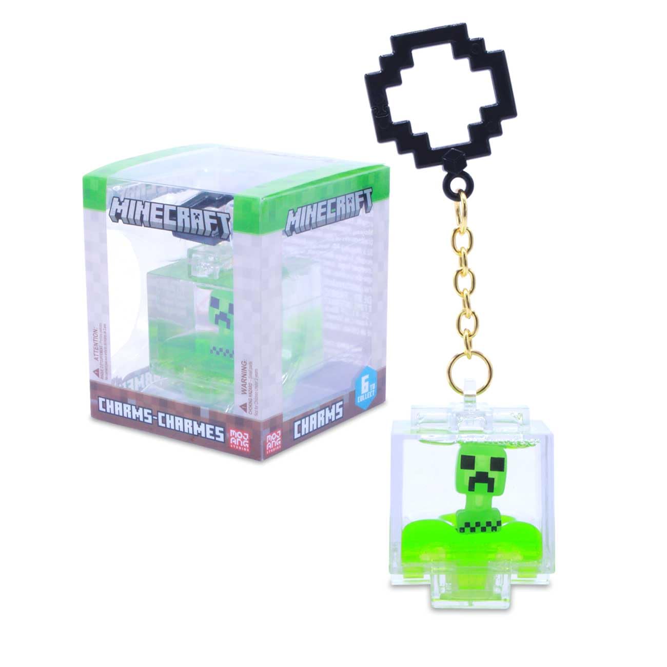 Foto 6 pulgar | Colgador de Mochilas Just Toys Llc Minecraft Charms - Venta Internacional