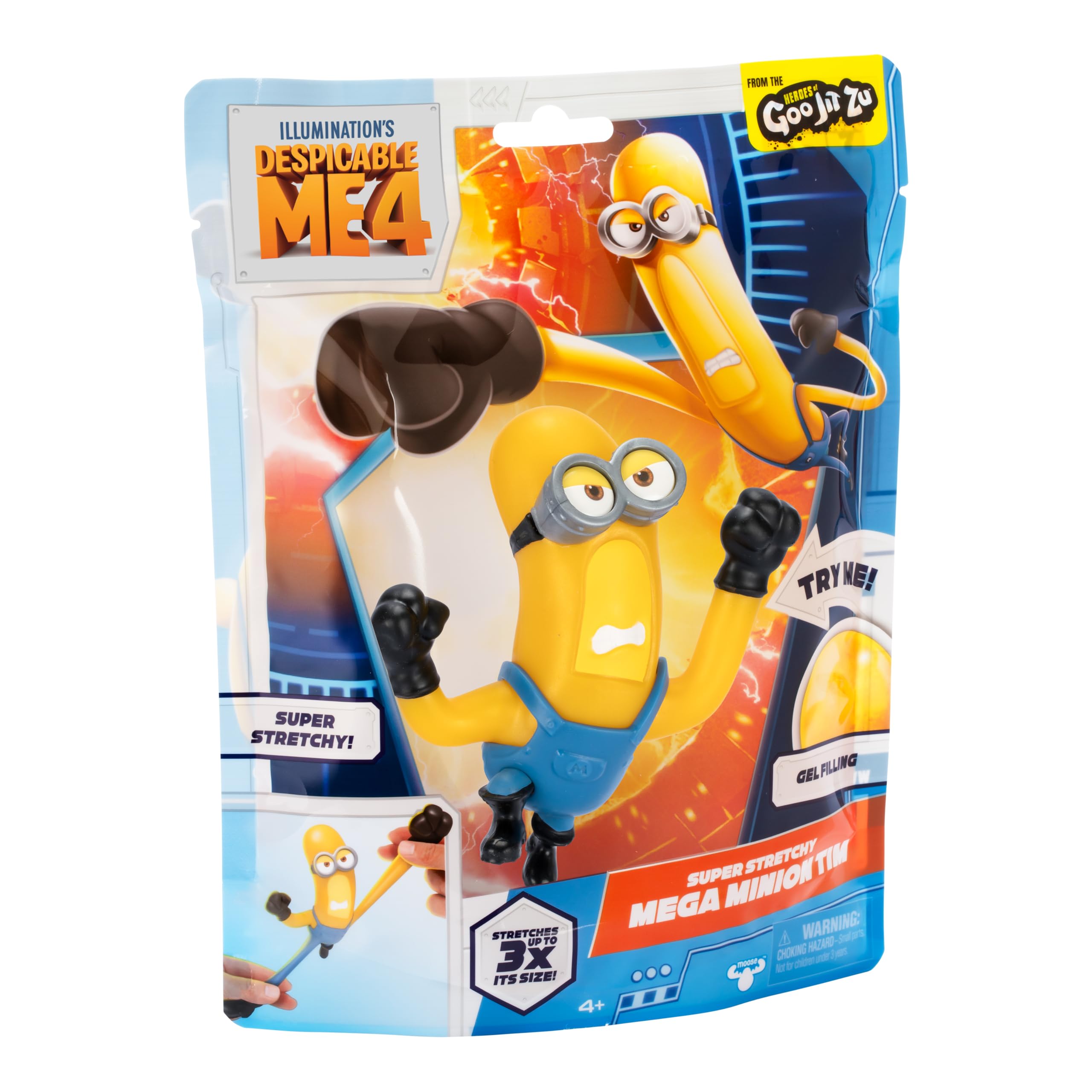 Foto 6 pulgar | Figura de Acción Toy Minions Despicable Me 4 Super Stretchy Tim - Venta Internacional