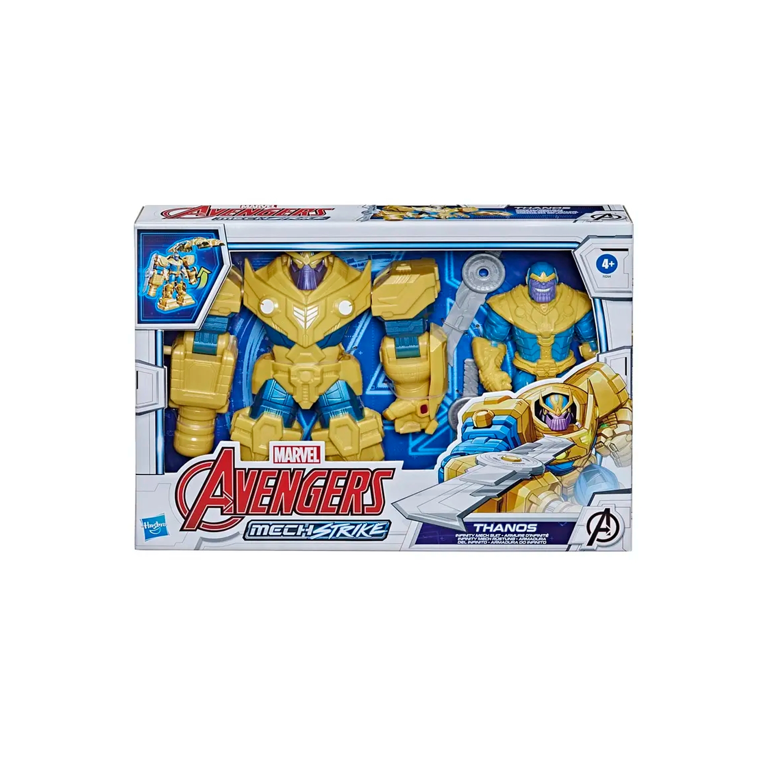 Foto 2 pulgar | Figura de Acción Avengers Infinity Armor Thanos Mechstrike - Venta Internacional