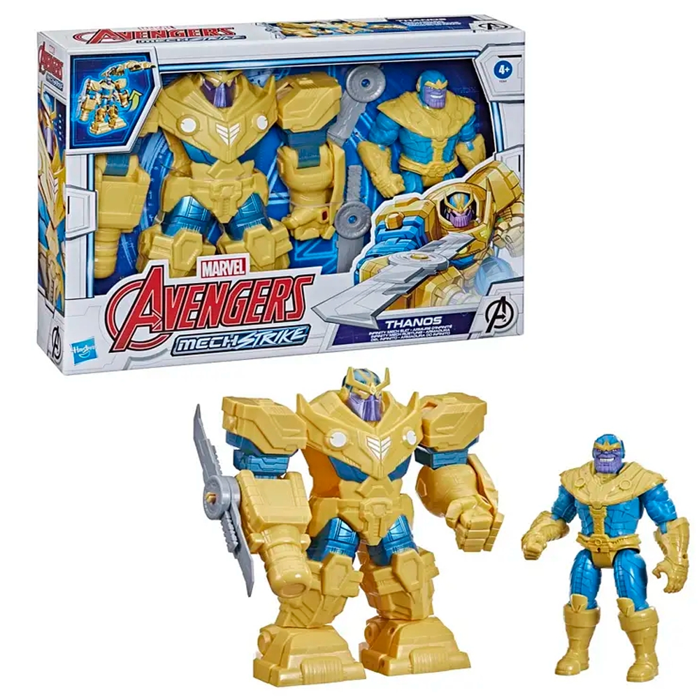 Foto 3 pulgar | Figura de Acción Avengers Infinity Armor Thanos Mechstrike - Venta Internacional
