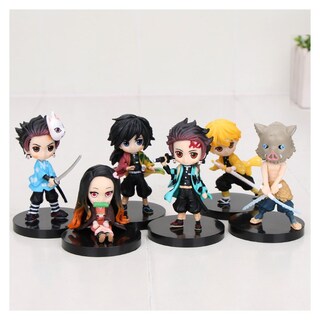 Foto 3 | Figuras de Acción Kimetsu No Yaiba 7 Cm Juego de 6 - Venta Internacional