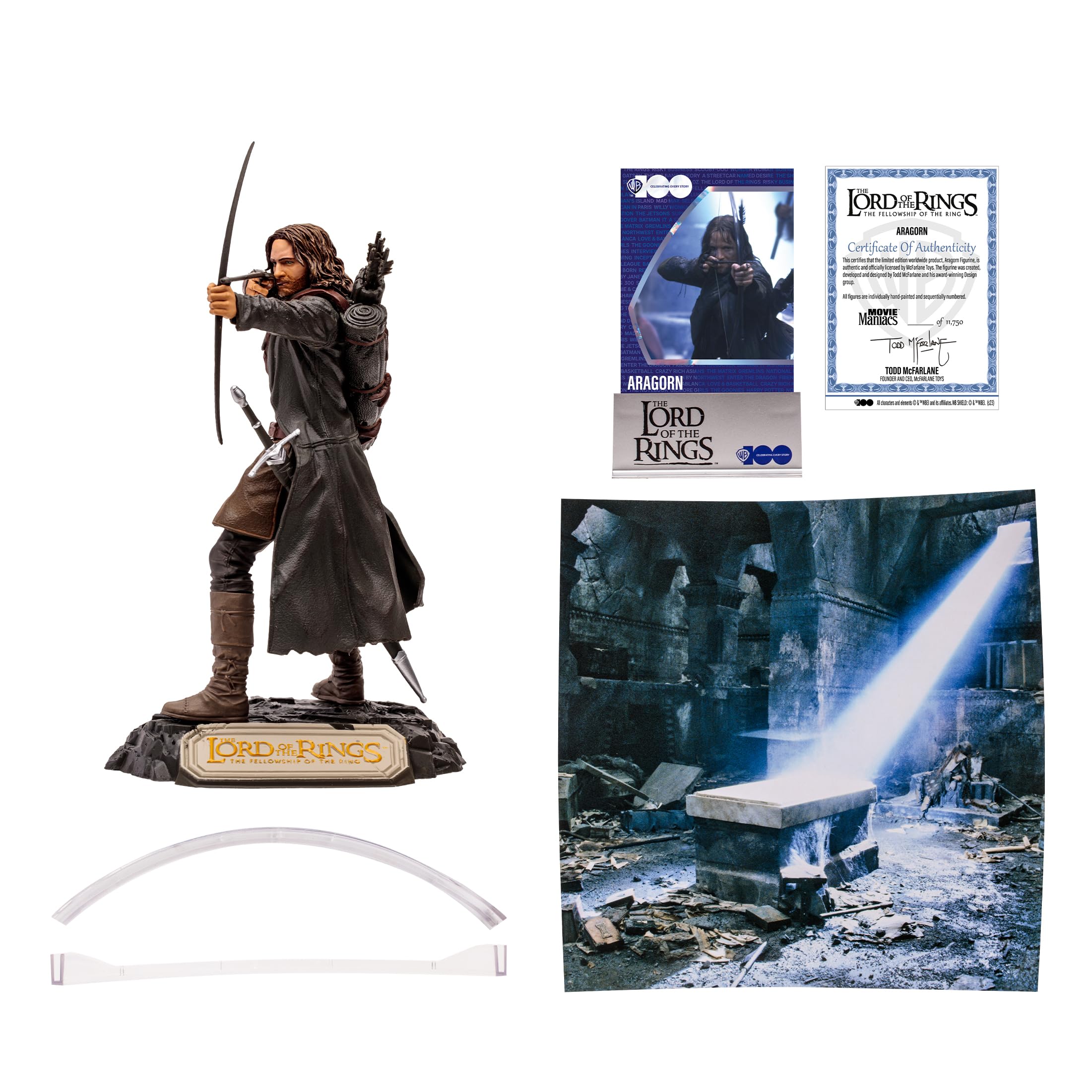 Foto 4 pulgar | Figura de Acción Mcfarlane Toys Wb 100 Aragorn 15 cm El Señor de los Anillos - Venta Internacional