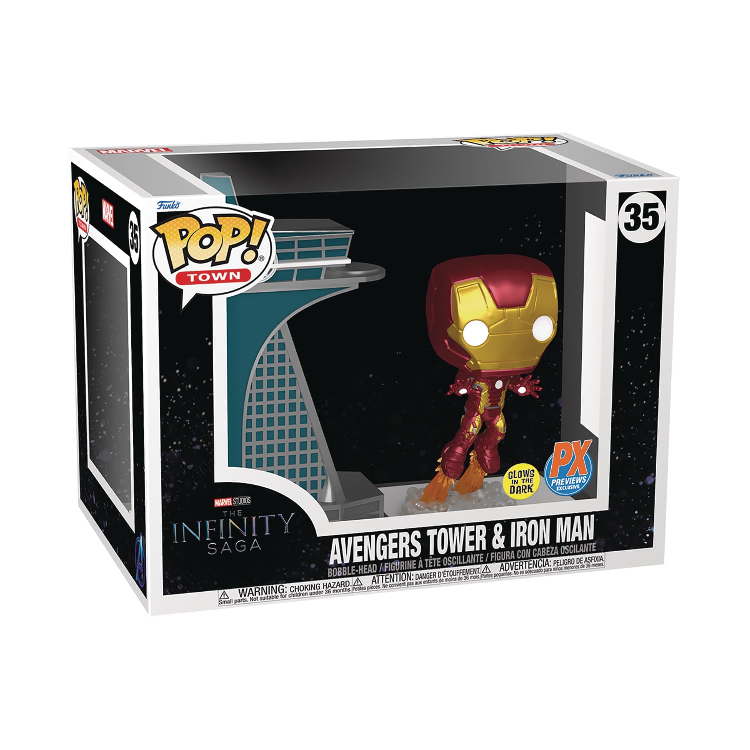Foto 2 | Funko Pop! Avengers Tower con Iron Man - Venta Internacional