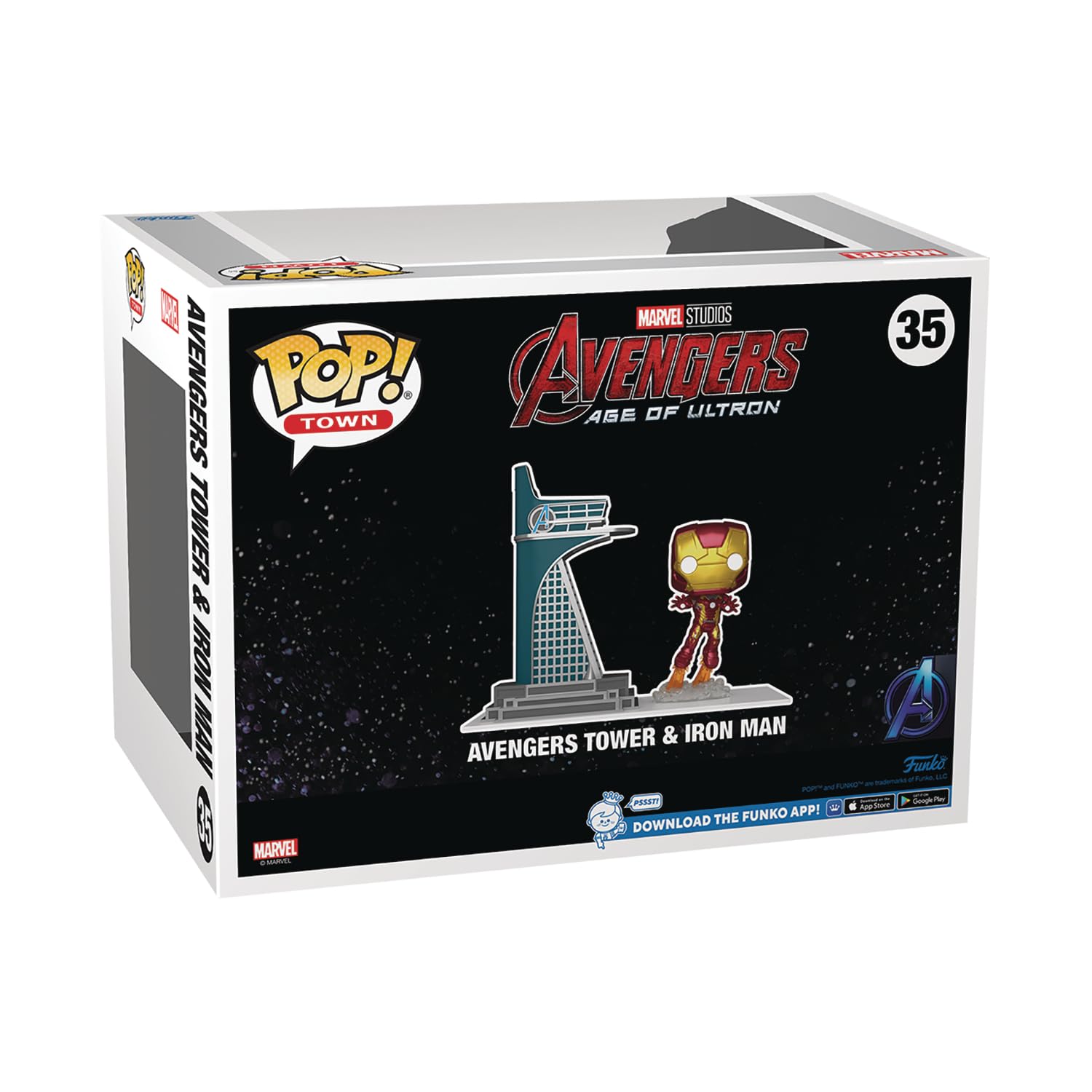 Foto 3 | Funko Pop! Avengers Tower con Iron Man - Venta Internacional