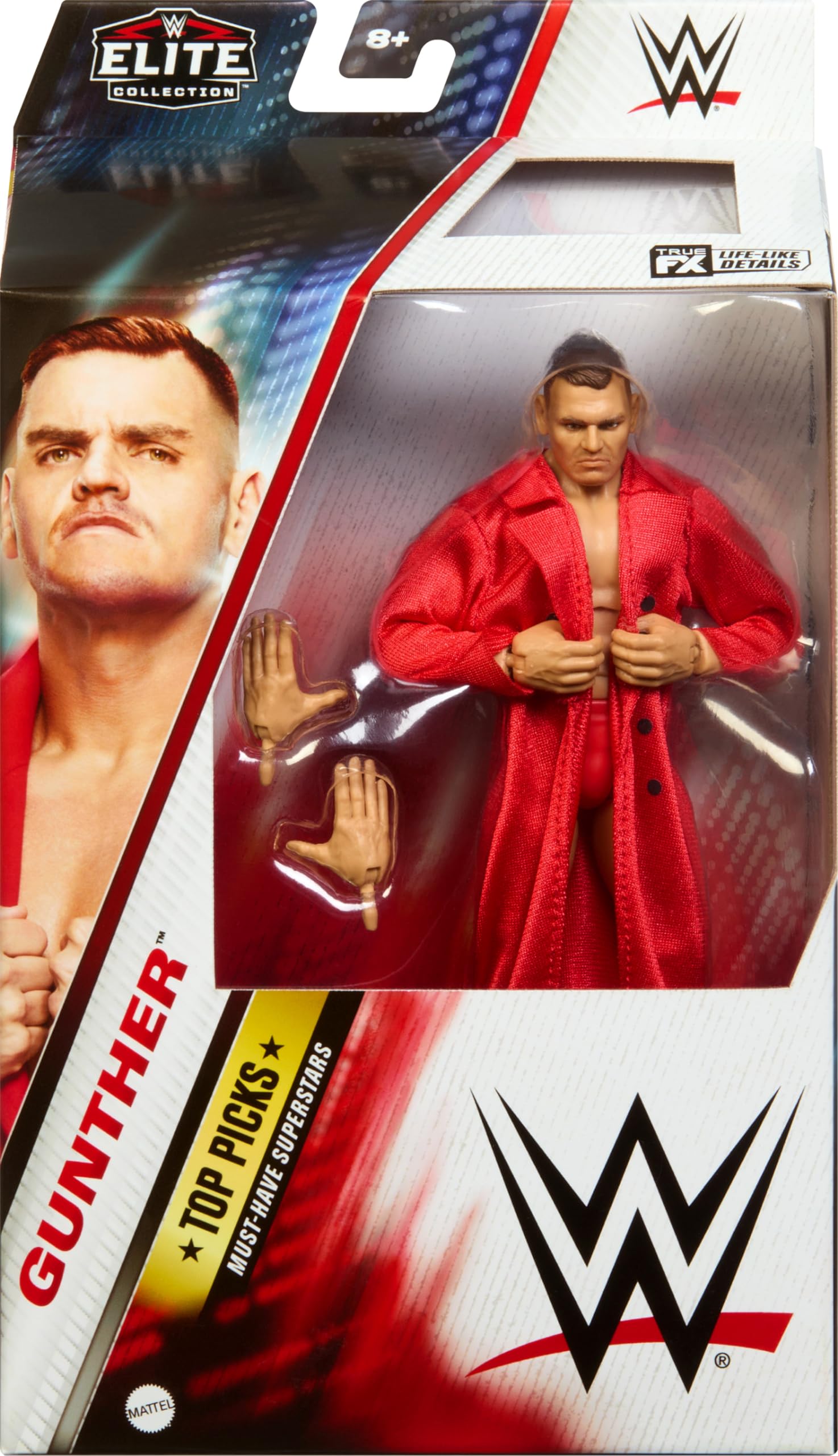 Foto 2 | Figura de Acción Mattel Wwe Elite Collection Top Picks Gunther - Venta Internacional
