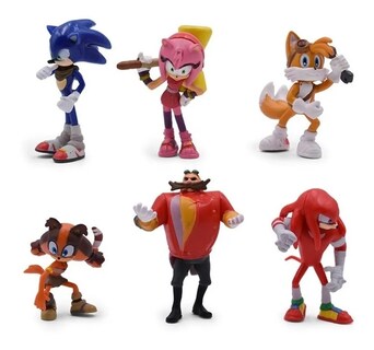 Foto 2 | Set de Figuras de Acción Sonic de 6 a 7 cm de Altura 6 Unidades - Venta Internacional