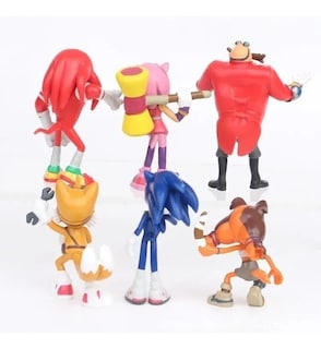 Foto 3 | Set de Figuras de Acción Sonic de 6 a 7 cm de Altura 6 Unidades - Venta Internacional