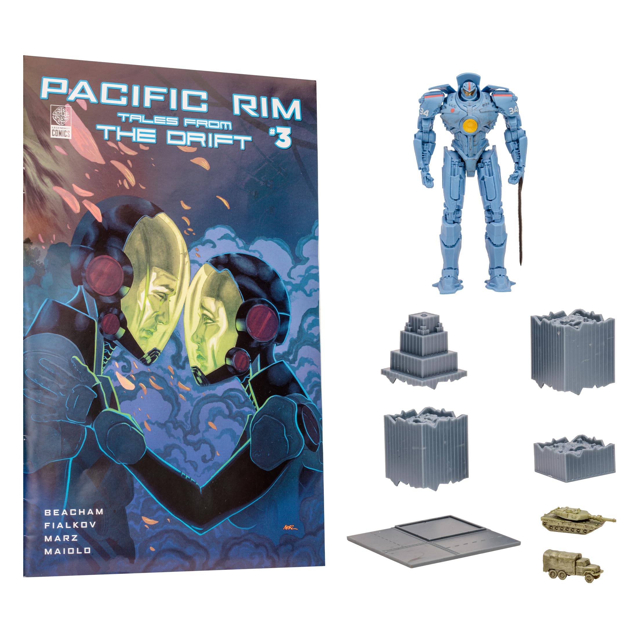 Foto 6 pulgar | Set de Juego para Figuras McFarlane Toys Pacific Rim Gipsy Danger 10 cm - Venta Internacional