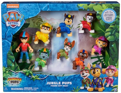 Foto 2 | Figuras De Acción Paw Patrol Jungle Pups Paquete De Regalo Para Niños Mayores De 3 Años - Venta Internacional