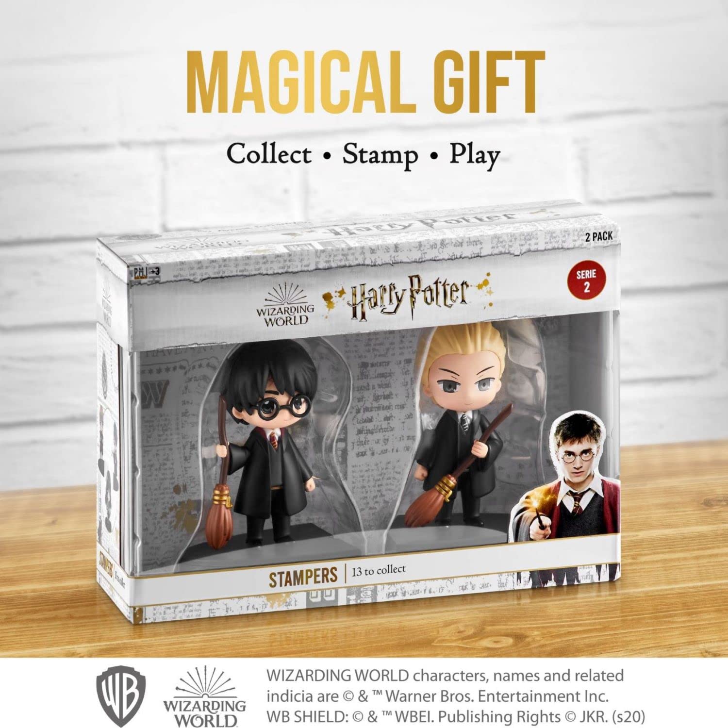 Foto 4 pulgar | Colección de Sellos P.M.I. Harry y Draco con Escobas Harry Potter - Venta Internacional