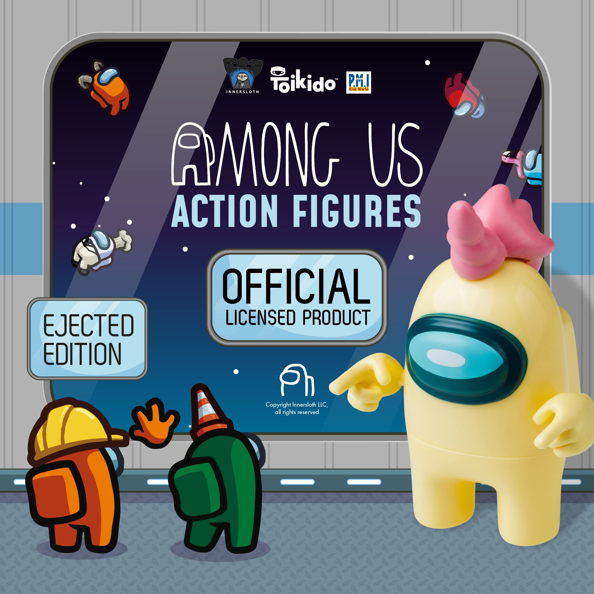 Foto 4 pulgar | Figura Among Us Crewmate Amarillo Series 3 - Venta Internacional