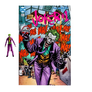 Foto 3 | Figura de Acción Mcfarlane Toys Dc Direct Joker con Cómic - Venta Internacional