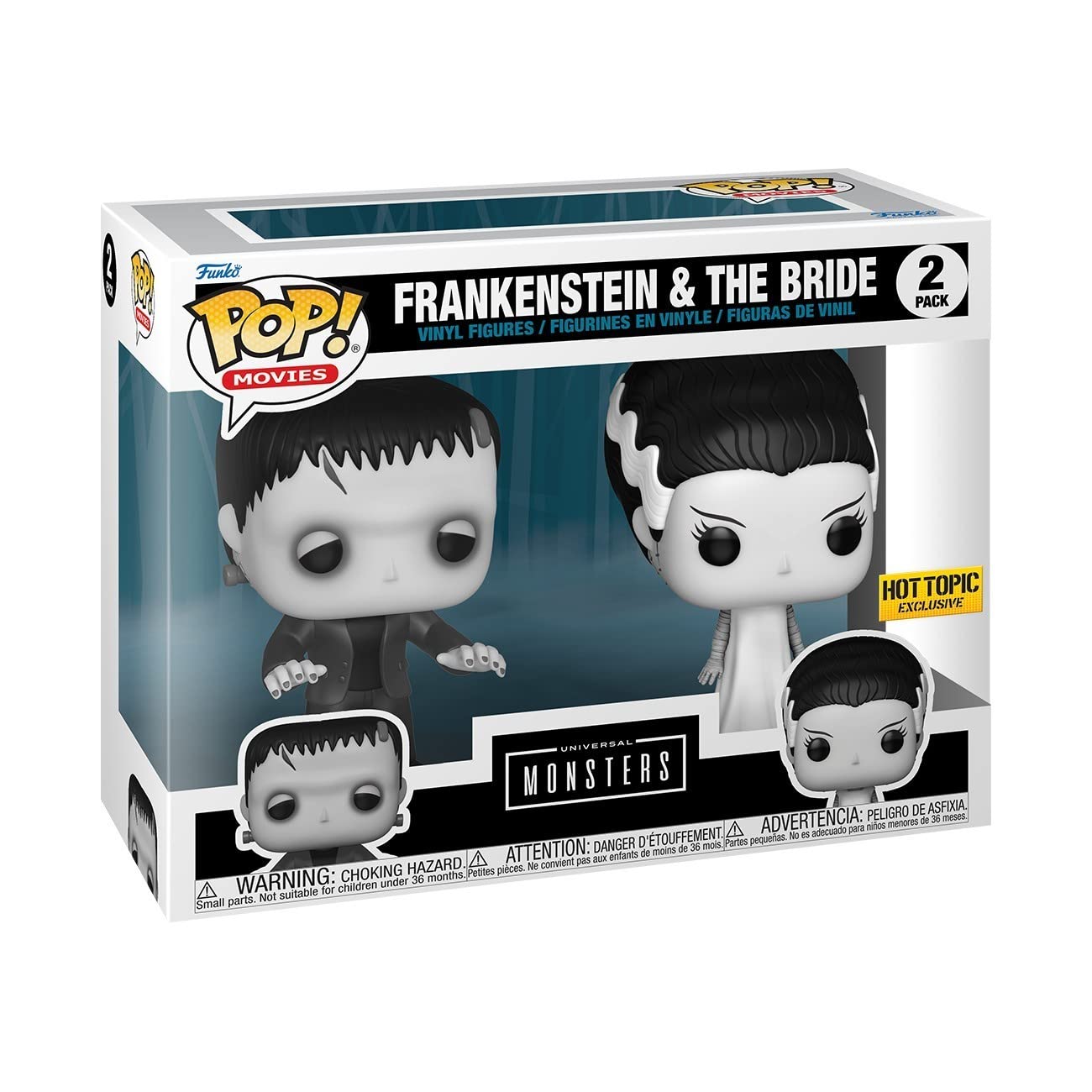 Foto 2 pulgar | Set de Figuras de Vinilo Funko Universal Monsters Frankenstein & Bride - Venta Internacional