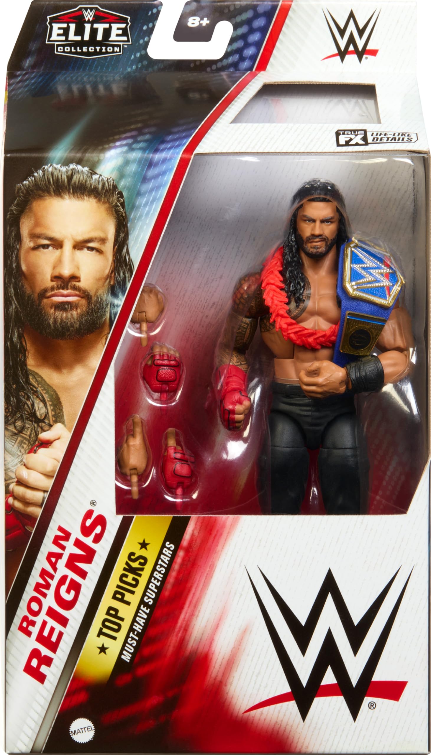 Foto 2 | Figura de Acción Mattel Wwe Elite Collection Top Picks Roman Reigns - Venta Internacional