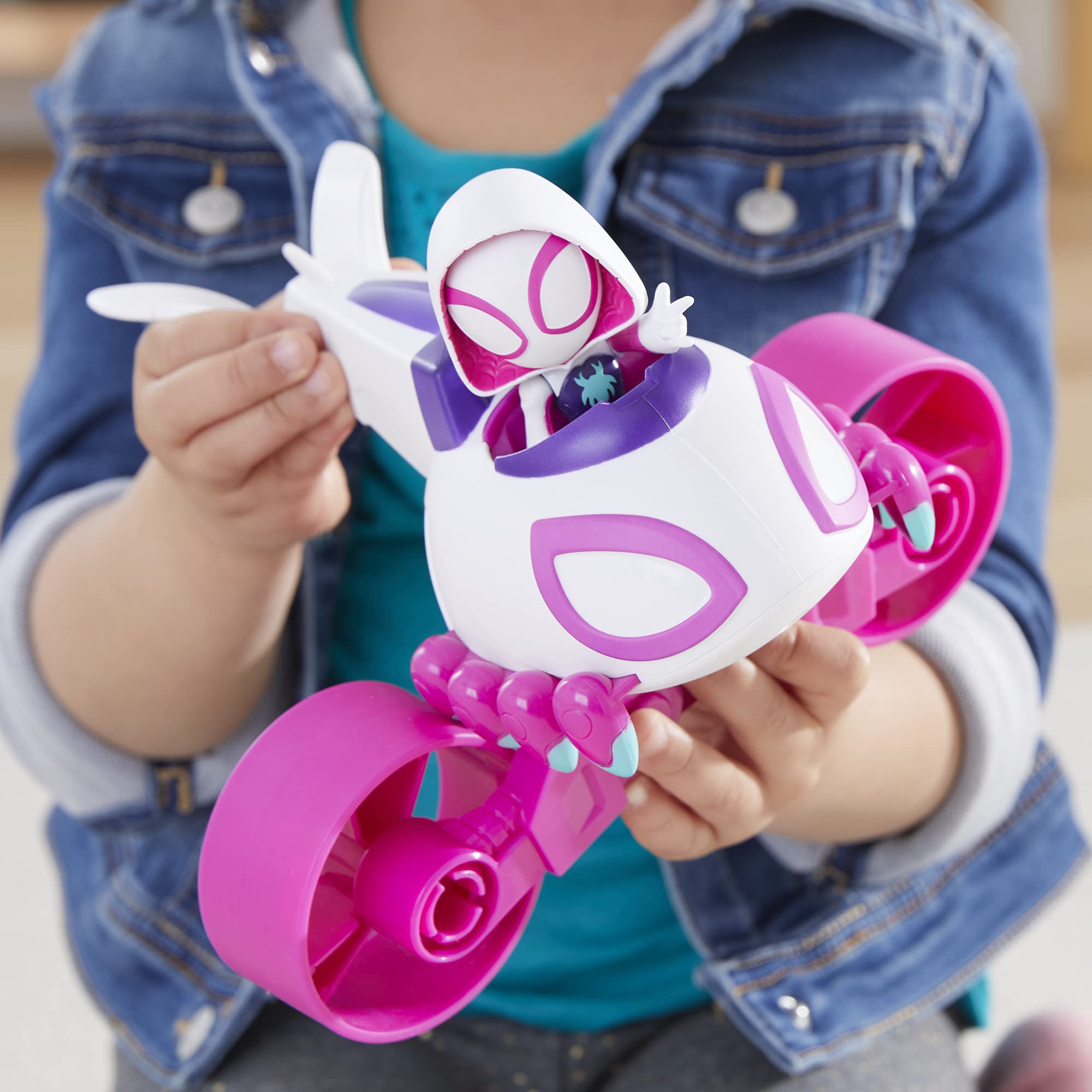 Foto 4 | Juguete Spidey y sus Increíbles Amigos Change'n Go Ghost-copter - Venta Internacional