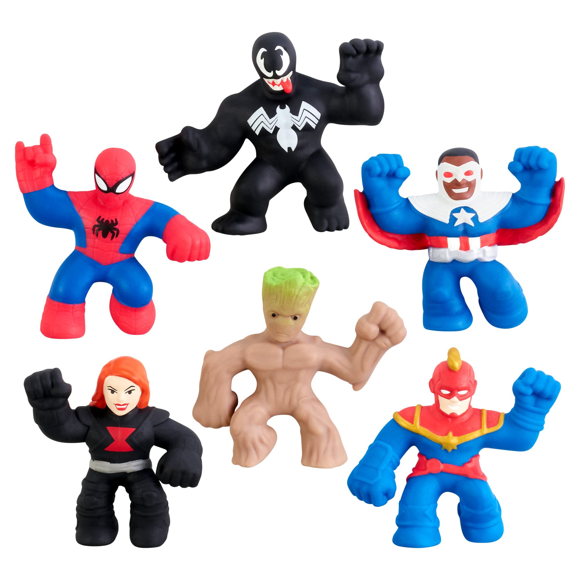 Foto 1 | Toy Heroes Of Goo Jit Zu Marvel Minis Mega 6 Piezas de 2,5 cm de Altura - Venta Internacional