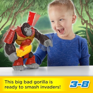 Foto 2 | Juguete Fisher-price Imaginext Silverback Gorilla Smash 20 Cm 3+y - Venta Internacional