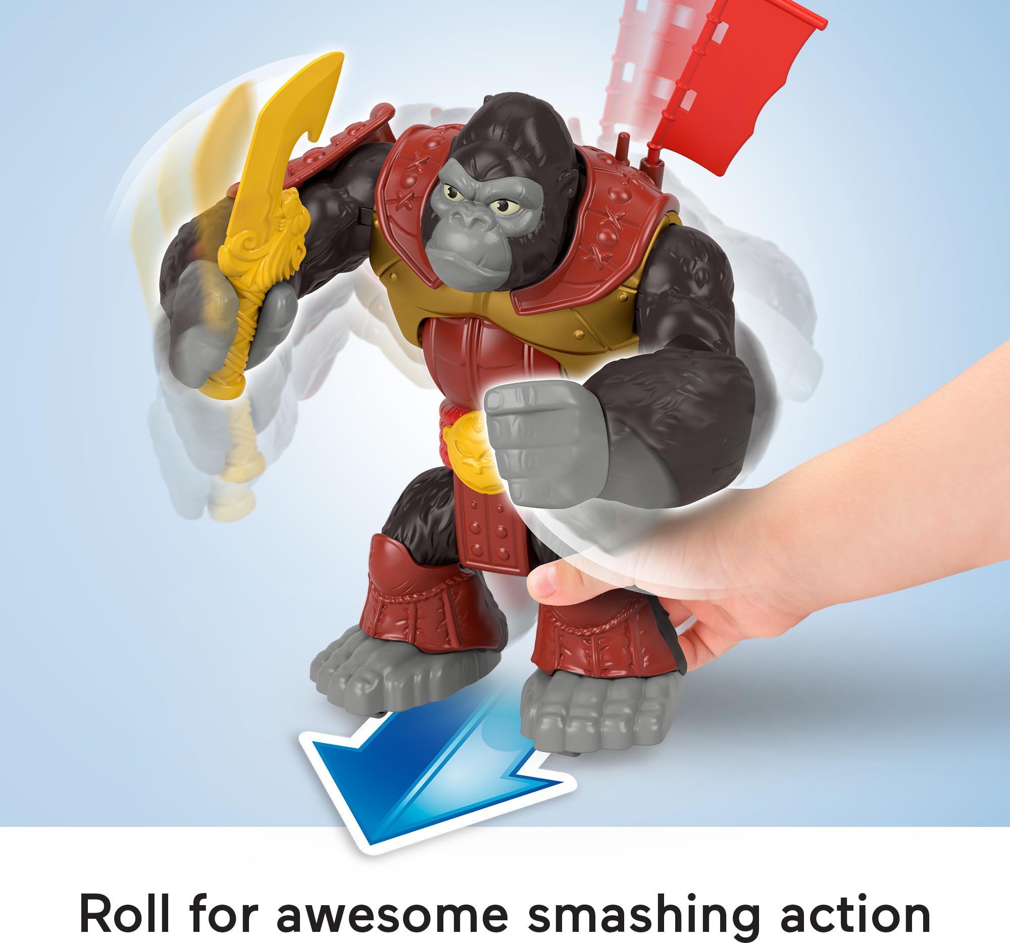 Foto 4 pulgar | Juguete Fisher-price Imaginext Silverback Gorilla Smash 20 Cm 3+y - Venta Internacional