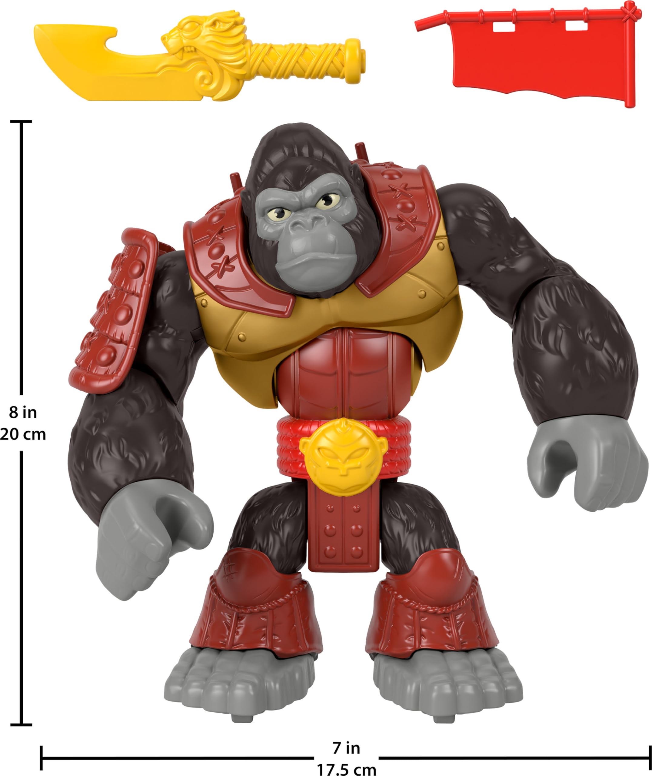 Foto 6 pulgar | Juguete Fisher-price Imaginext Silverback Gorilla Smash 20 Cm 3+y - Venta Internacional