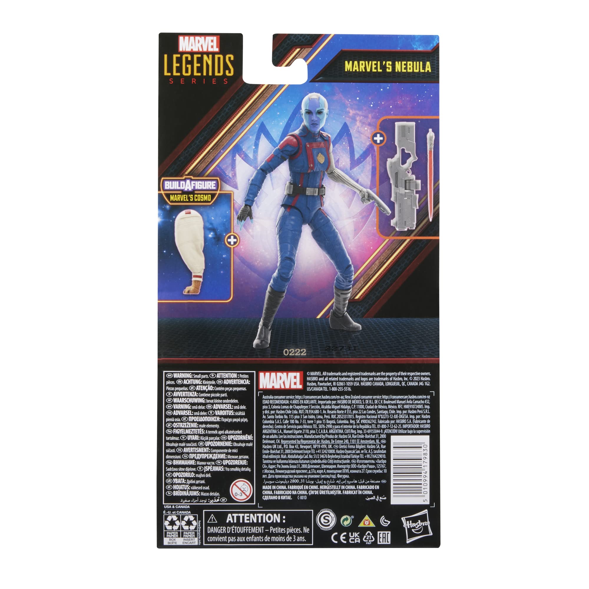 Foto 4 pulgar | Figura de Acción Marvel Legends Series Nebula de 6 Pulgadas - Venta Internacional