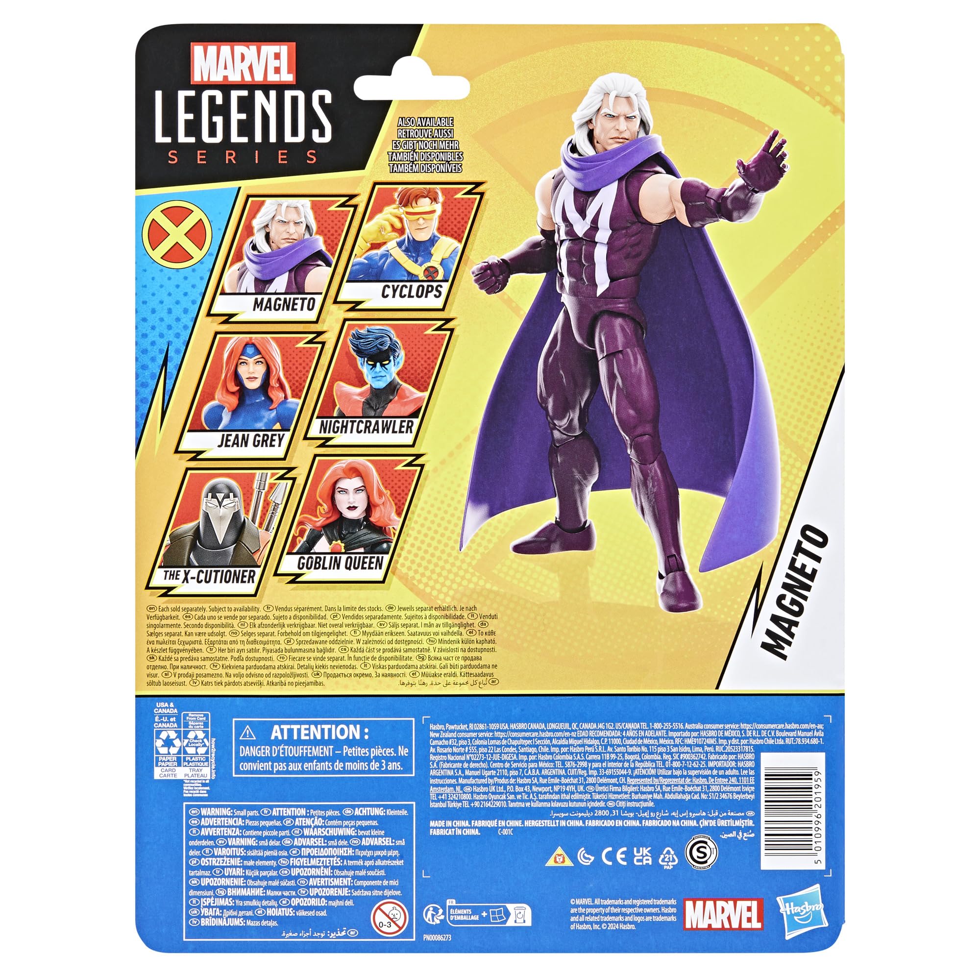 Foto 4 pulgar | Figura de Acción Marvel Legends Series Magneto X-men '97 - Venta Internacional