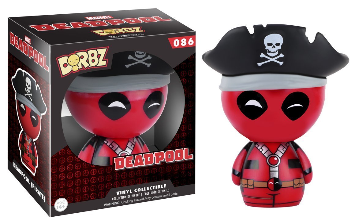 Foto 4 pulgar | Figura de Acción Funko Dorbz Marvel Pirate Deadpool - Venta Internacional