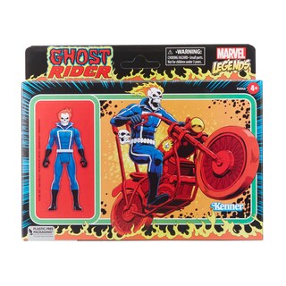 Foto 2 | Figura de Acción Marvel Legends Retro 375 Ghost Rider con Vehículo - Venta Internacional
