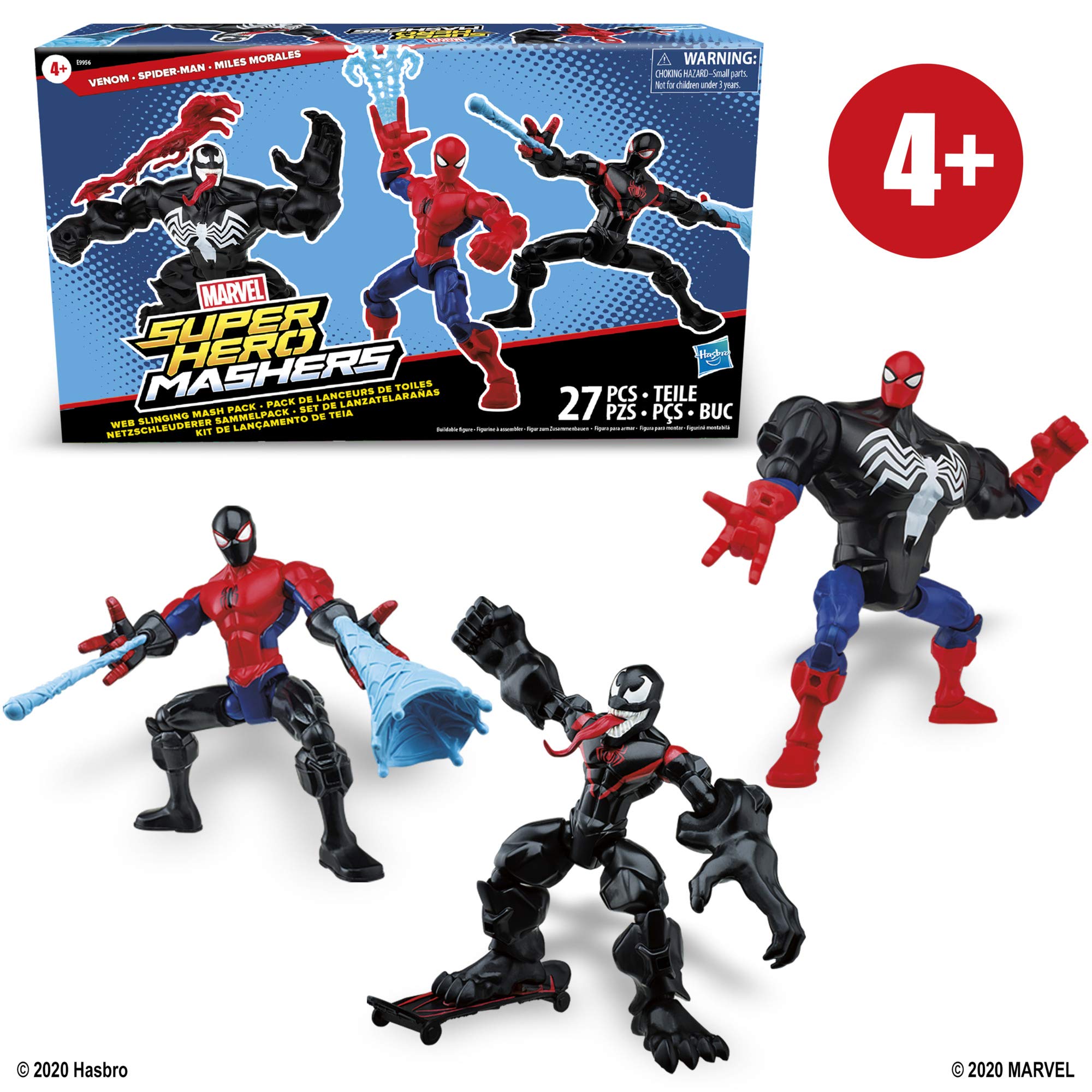 Foto 3 | Figuras de Acción Marvel Super Hero Mashers Webslinging - Venta Internacional