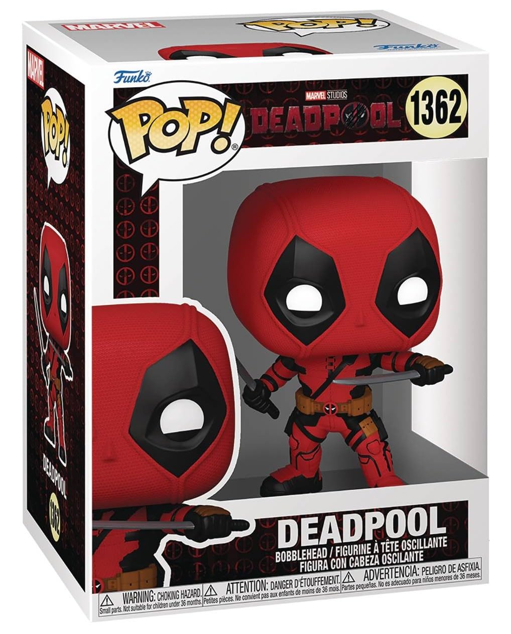 Foto 4 pulgar | Figura de Vinilo Pop Marvel Deadpool & Wolverine Movie 9,5 Cm - Venta Internacional
