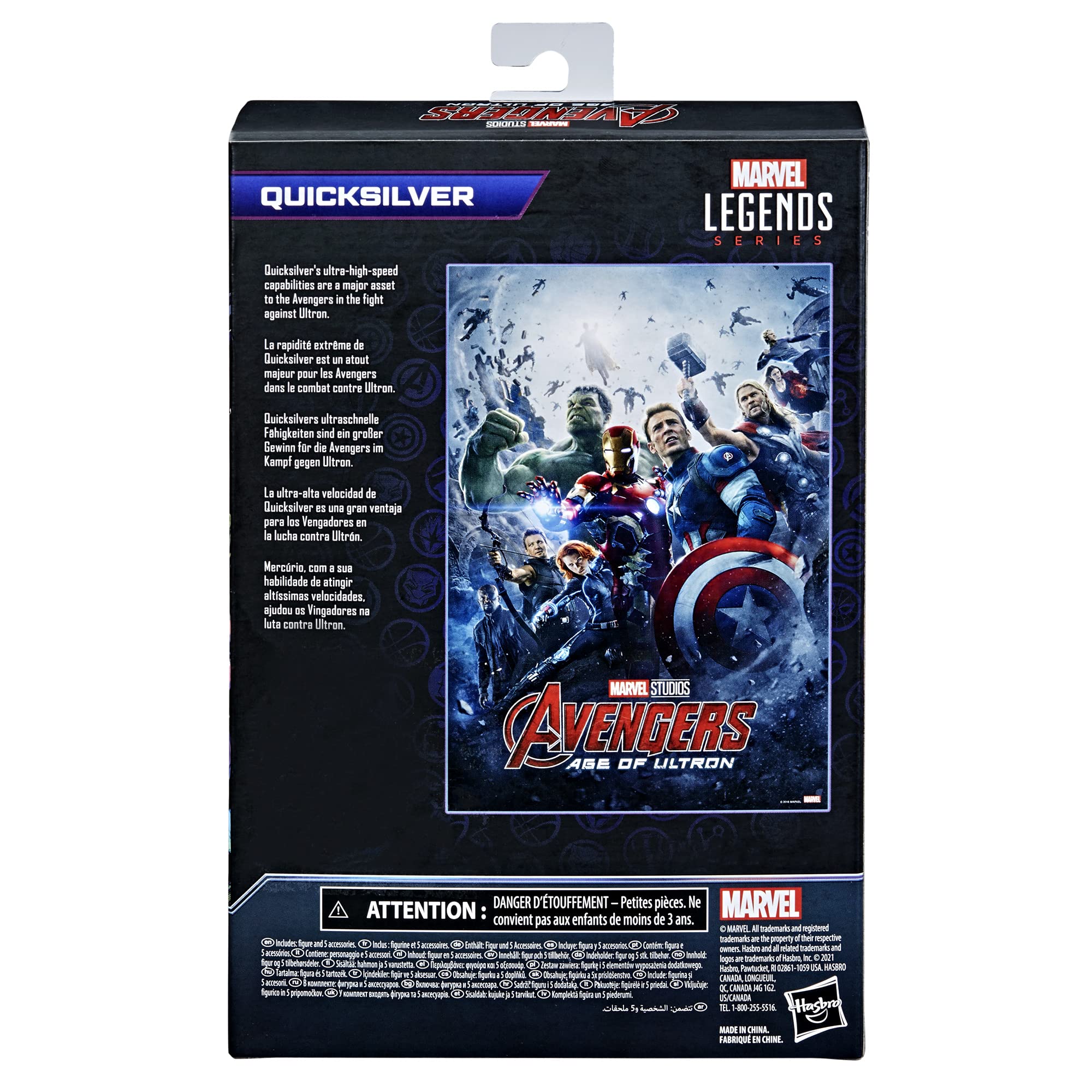 Foto 4 pulgar | Figura de Acción Marvel Avengers Infinity Saga Quicksilver - Venta Internacional