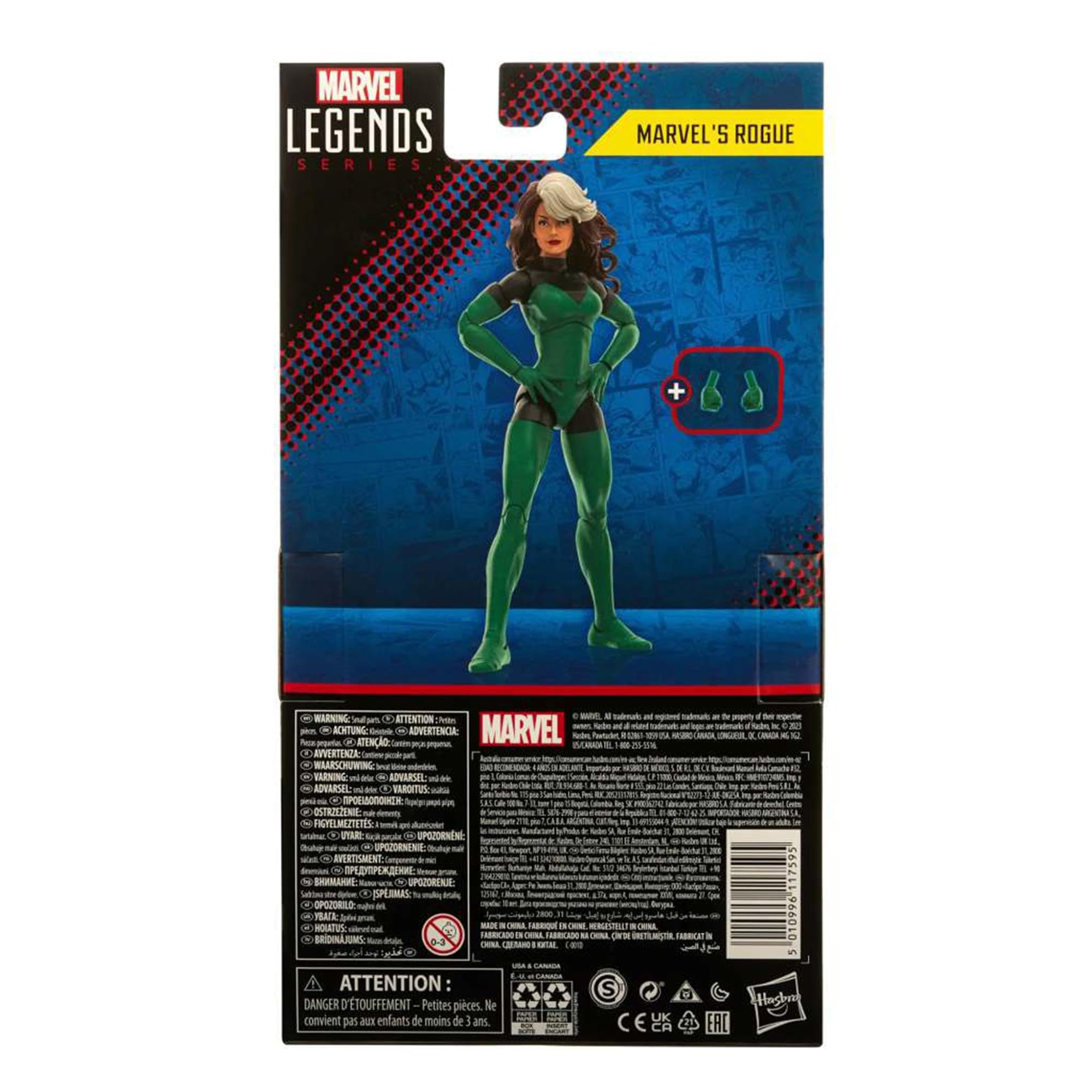 Foto 8 pulgar | Figura de Acción Marvel Legends Series Rogue de 6 Pulgadas - Venta Internacional