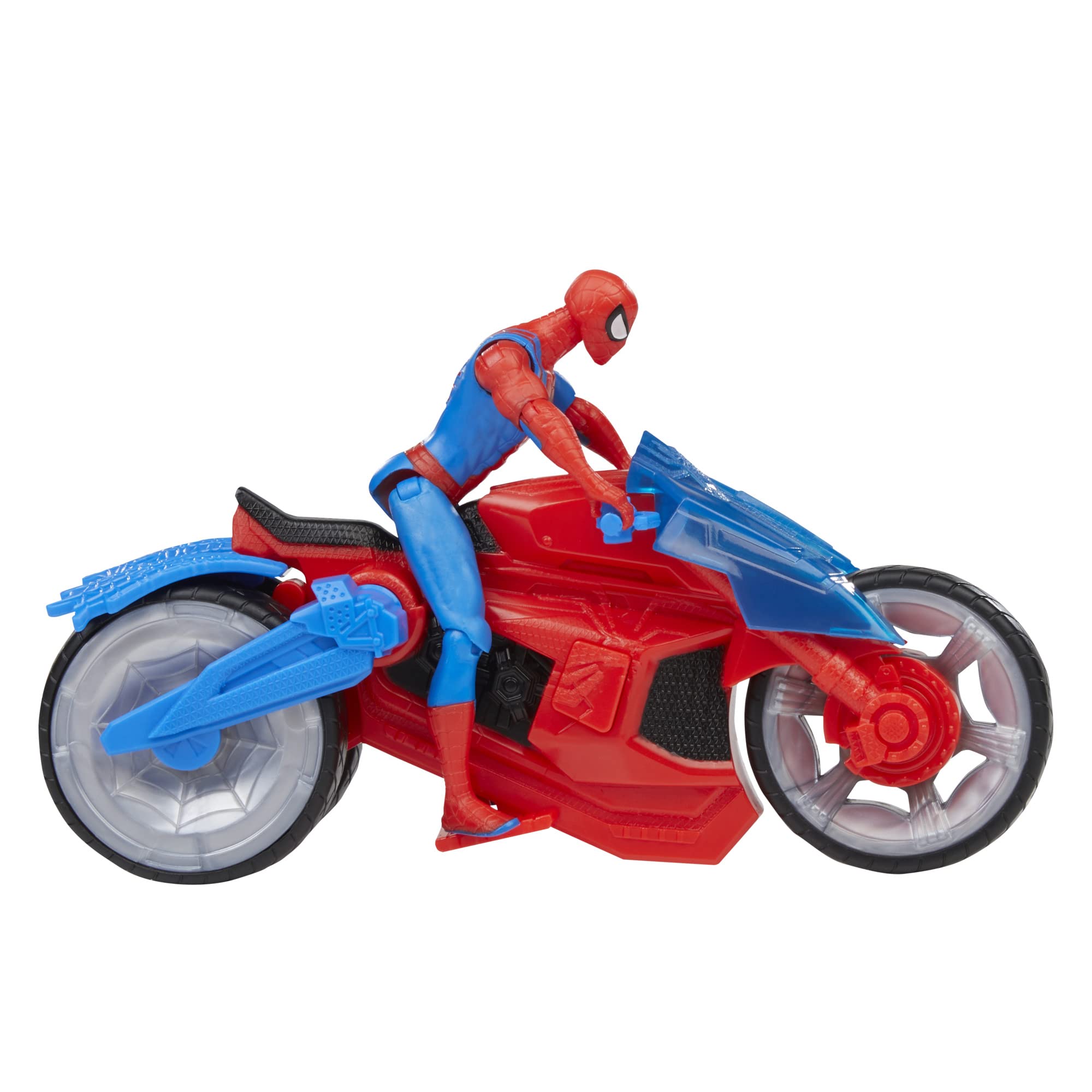 Foto 5 | Playset Spider-man Web Blast Cycle con Figura de Acción de 4 Pulgadas - Venta Internacional