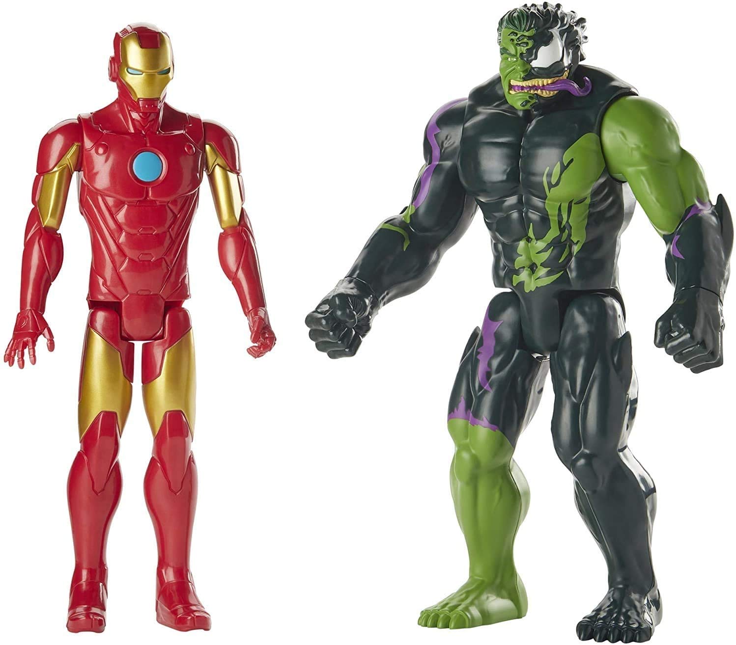 Foto 2 pulgar | Figuras de Acción Marvel Titan Hero Spider-man Contra Iron Man - Venta Internacional
