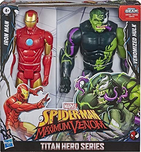 Foto 5 pulgar | Figuras de Acción Marvel Titan Hero Spider-man Contra Iron Man - Venta Internacional