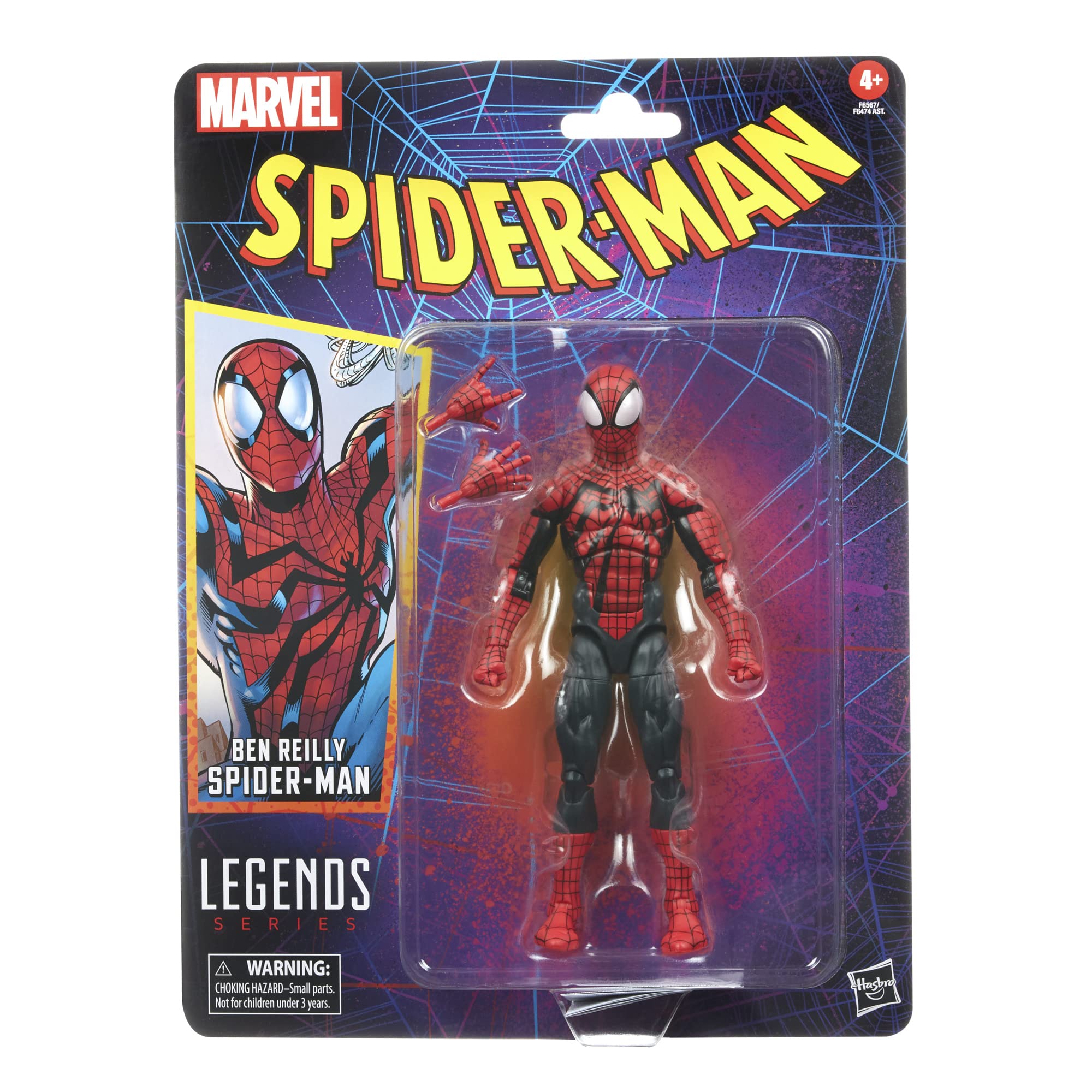 Foto 3 pulgar | Figura de Acción Marvel Legends Series Ben Reilly Spider-man - Venta Internacional