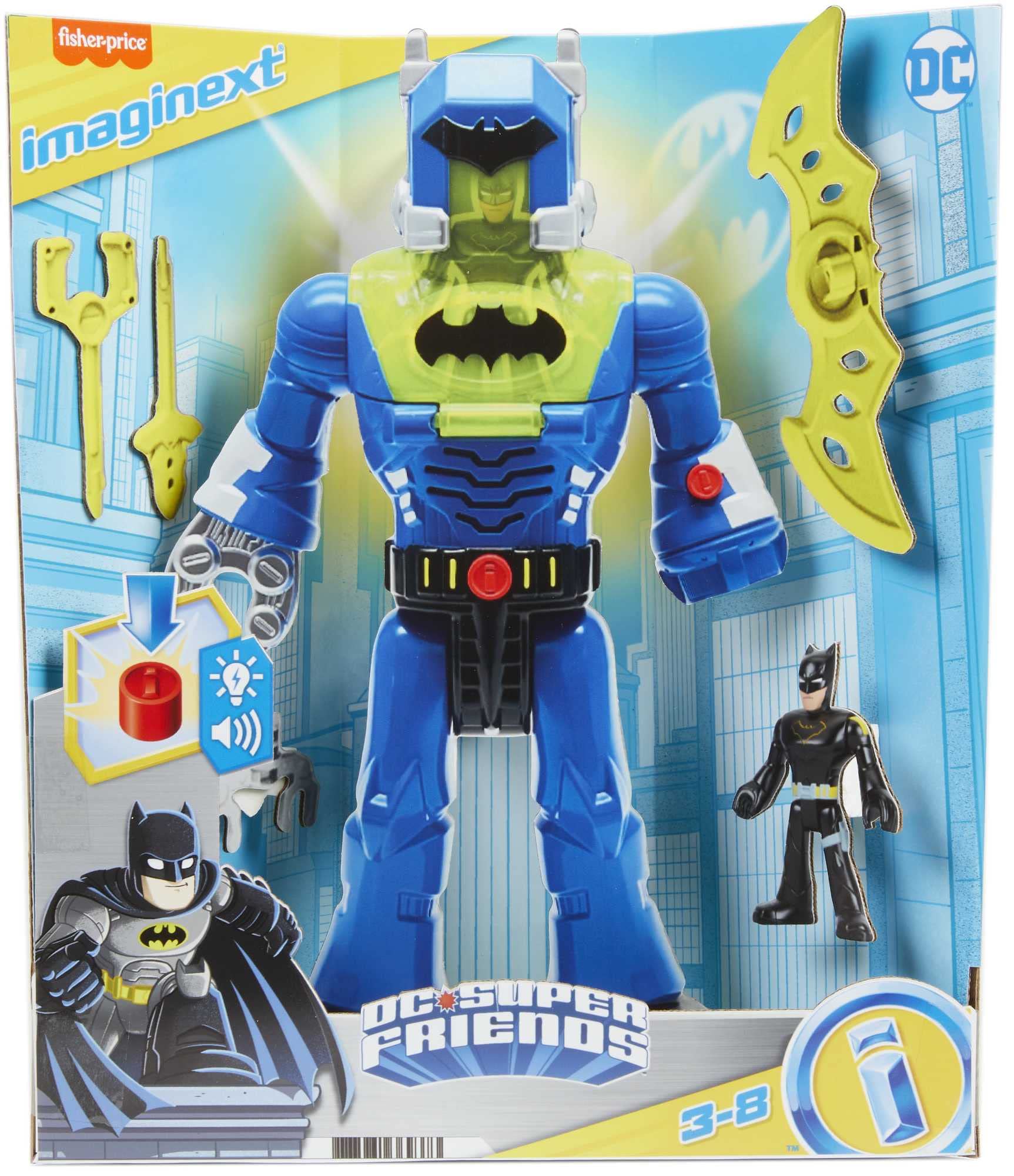 Foto 7 pulgar | Figura Fisher-Price Imaginext DC Super Friends Batman de 12 Pulgadas - Venta Internacional