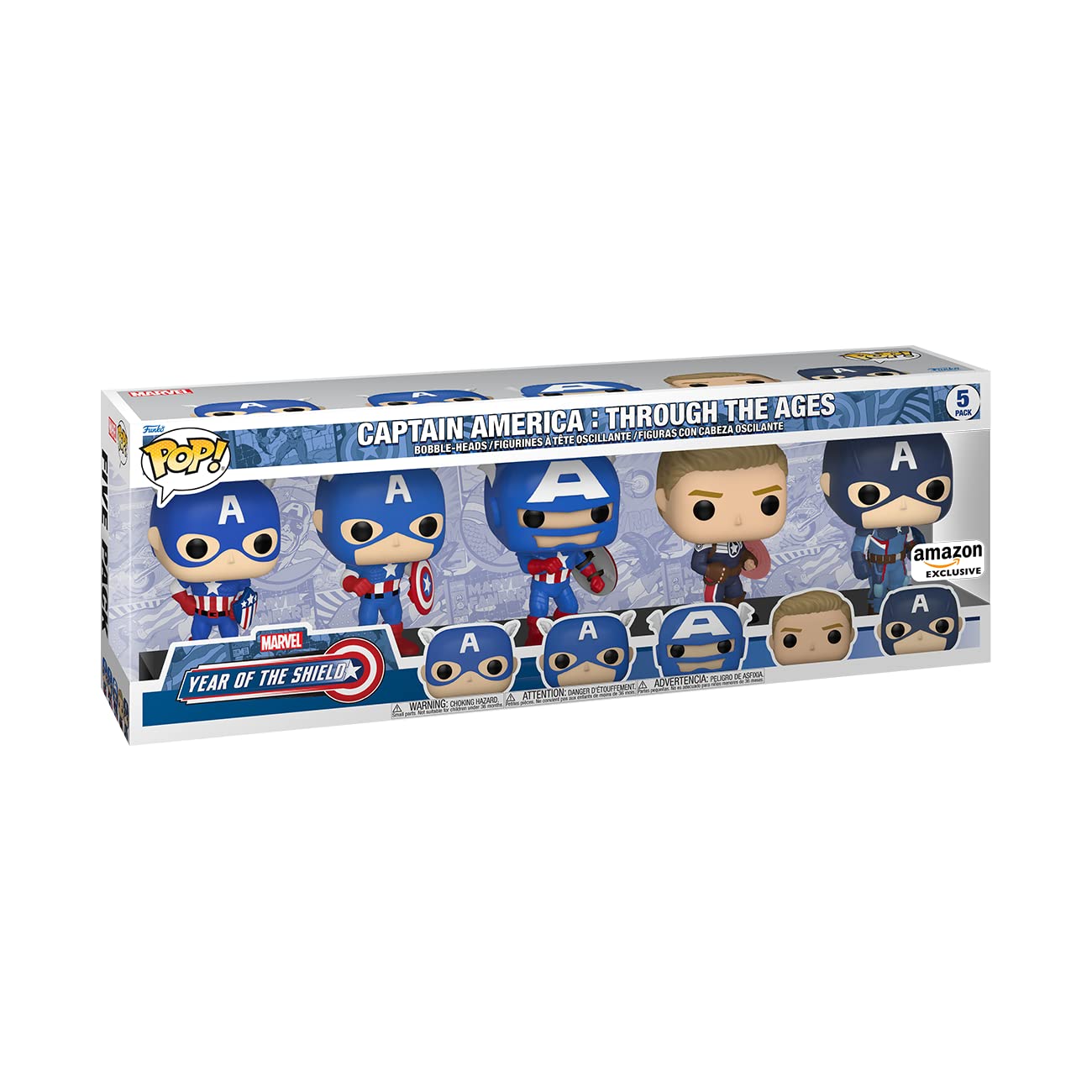 Foto 3 | Figura de Acción Funko Pop! Marvel: ¡el Año de The Shield! - Venta Internacional