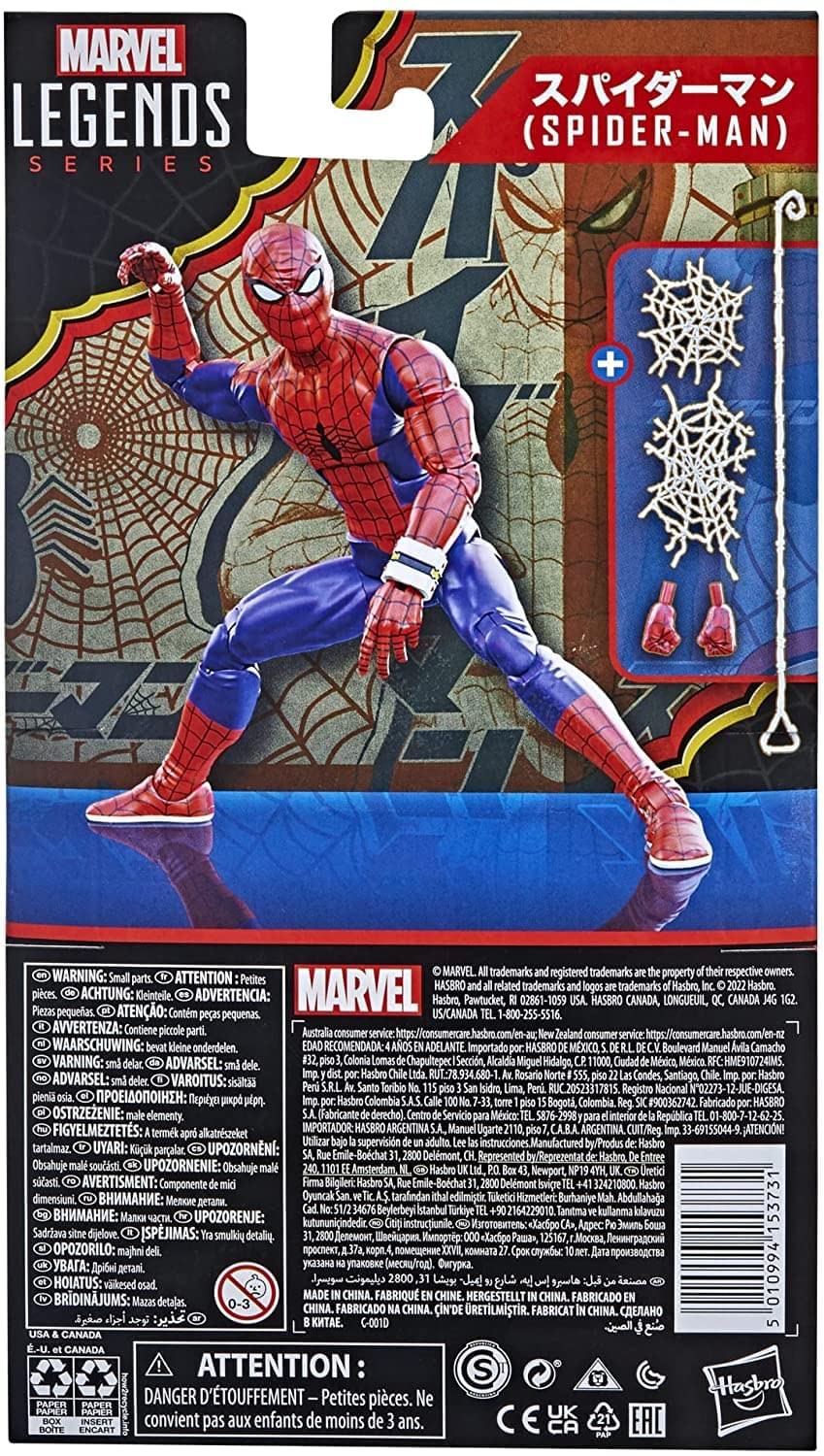 Foto 4 pulgar | Figura de Acción Spider-man Marvel Legends 60 Aniversario - Venta Internacional