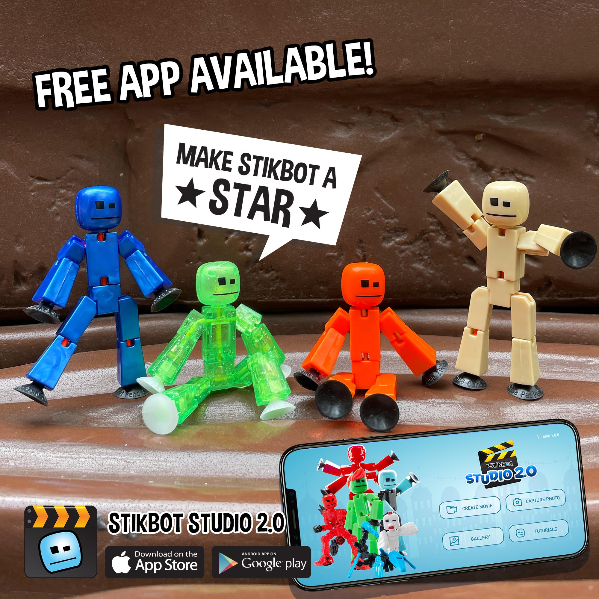 Foto 5 | Pack Doble de Figuras de Acción Zing Stikbot Con Accesorios Para Más De 4 Años - Venta Internacional