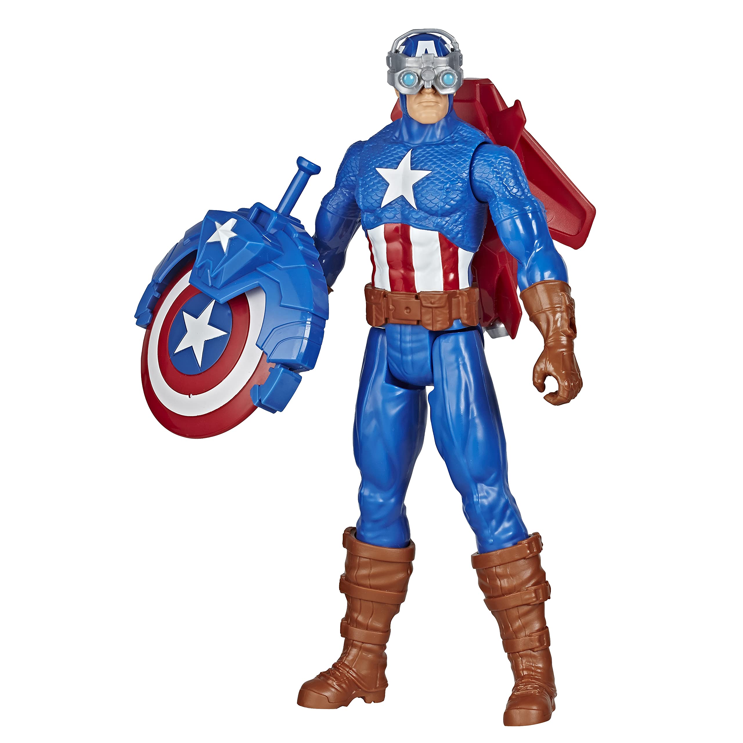 Foto 2 pulgar | Figura de Acción Avengers Marvel Titan Hero Captain America - Venta Internacional