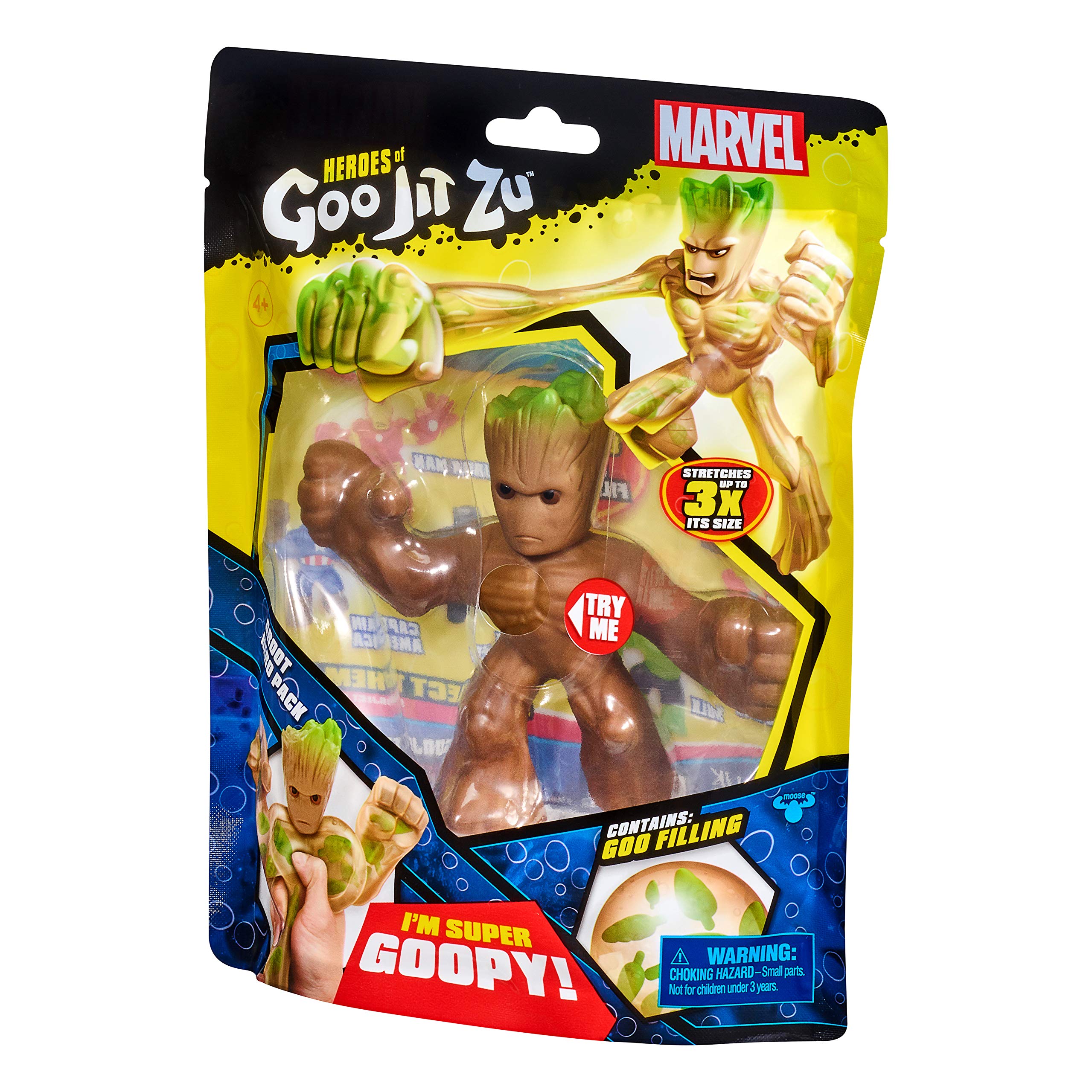 Foto 4 pulgar | Figura De Acción Heroes Of Goo Jit Zu Marvel Groot - Venta Internacional.