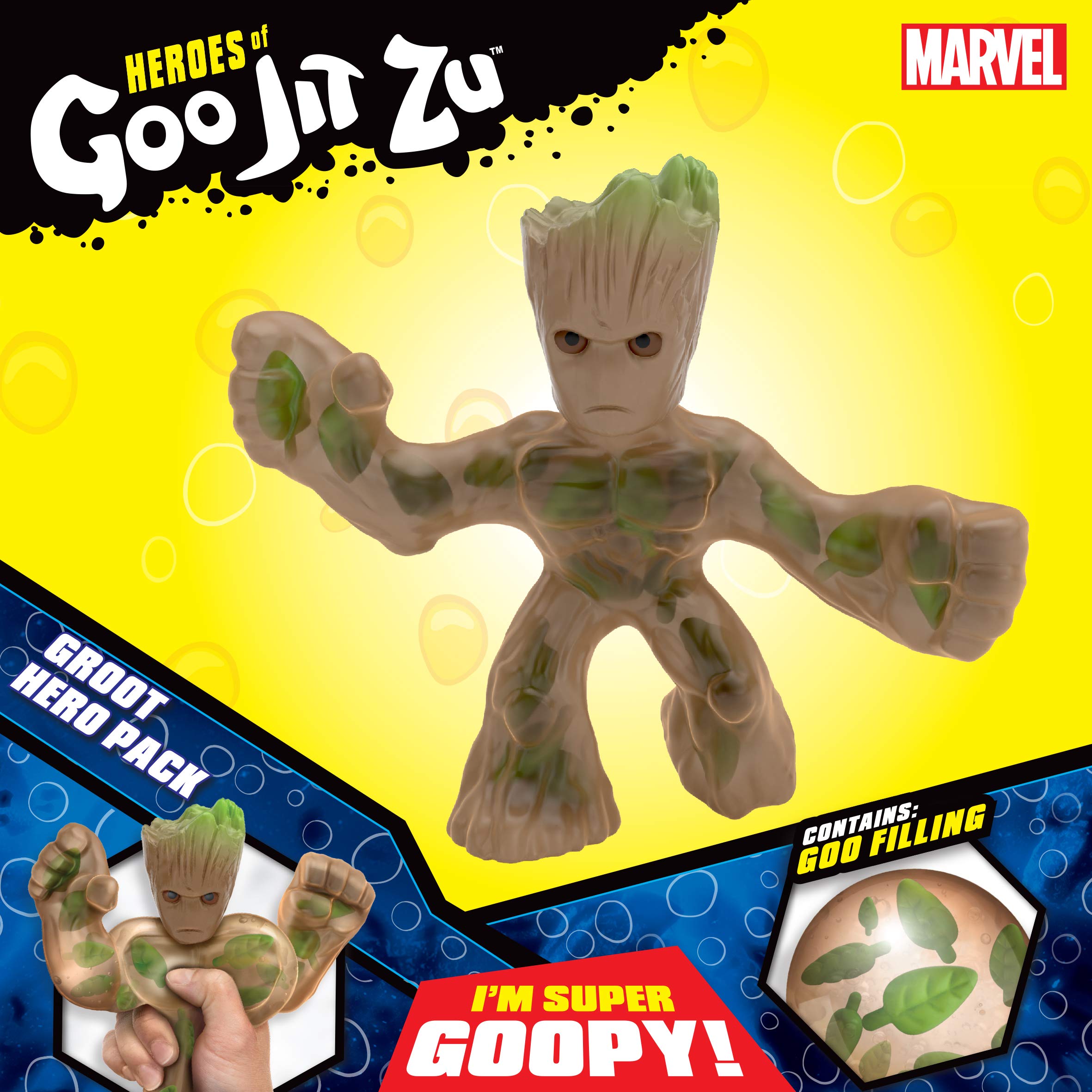 Foto 4 | Figura De Acción Heroes Of Goo Jit Zu Marvel Groot - Venta Internacional.