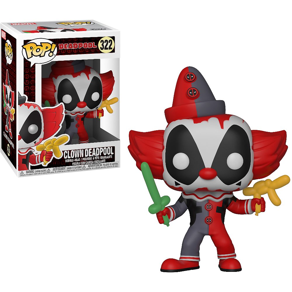 Foto 2 pulgar | Figura De Vinilo Funko Marvel Clown Deadpool Con Protector Gráfico - Venta Internacional.