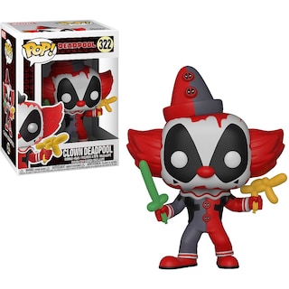 Foto 1 | Figura De Vinilo Funko Marvel Clown Deadpool Con Protector Gráfico - Venta Internacional.