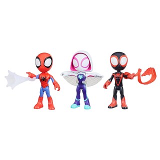 Foto 1 | Figuras De Acción Spidey Y Sus Increíbles Amigos, Paquete De 3 Unidades Marvel - Venta Internacional.