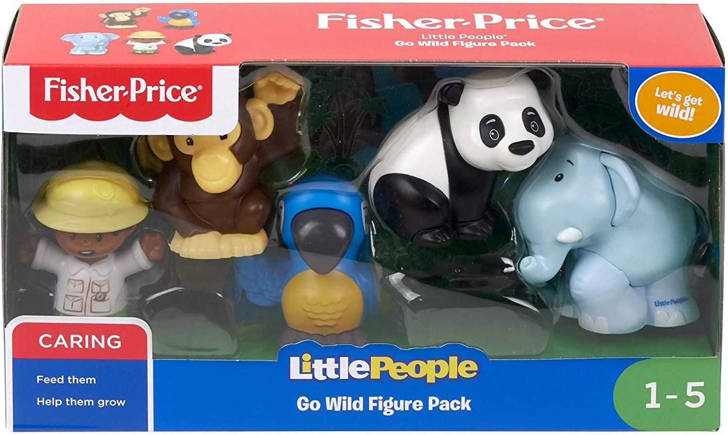 Pack De Figuras Fisher-price Little People Go Wild +1 Año - Venta Internacional.