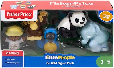 Foto 1 | Pack De Figuras Fisher-price Little People Go Wild +1 Año - Venta Internacional.