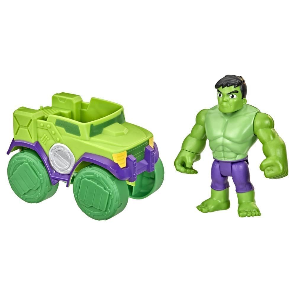 Foto 3 pulgar | Figura De Acción Y Conjunto De Vehículos Marvel Spidey Y Sus Amigos Hulk - Venta Internacional.