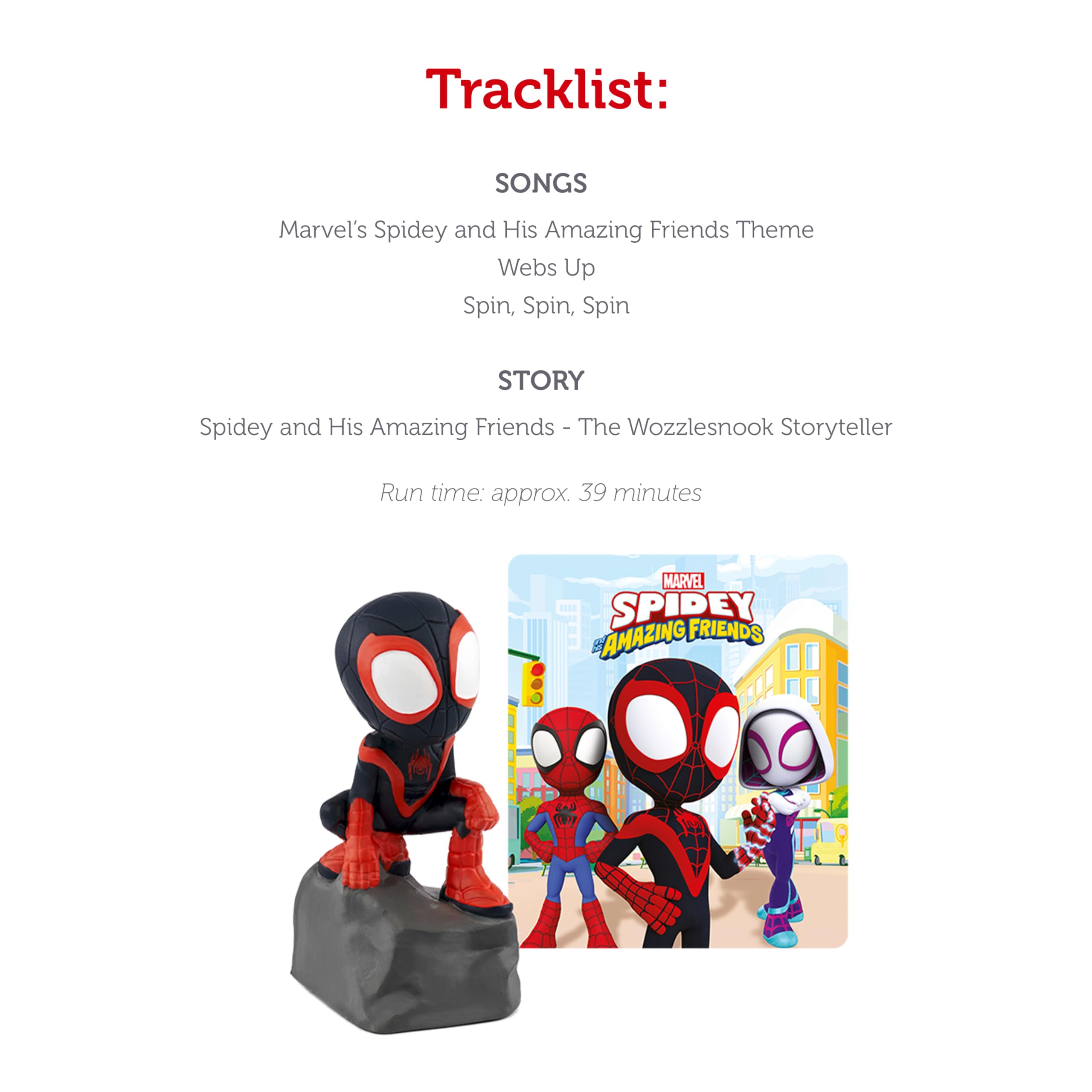Foto 5 pulgar | El Personaje De Reproducción De Audio Tonies Spin Marvel Spidey Friends - Venta Internacional.